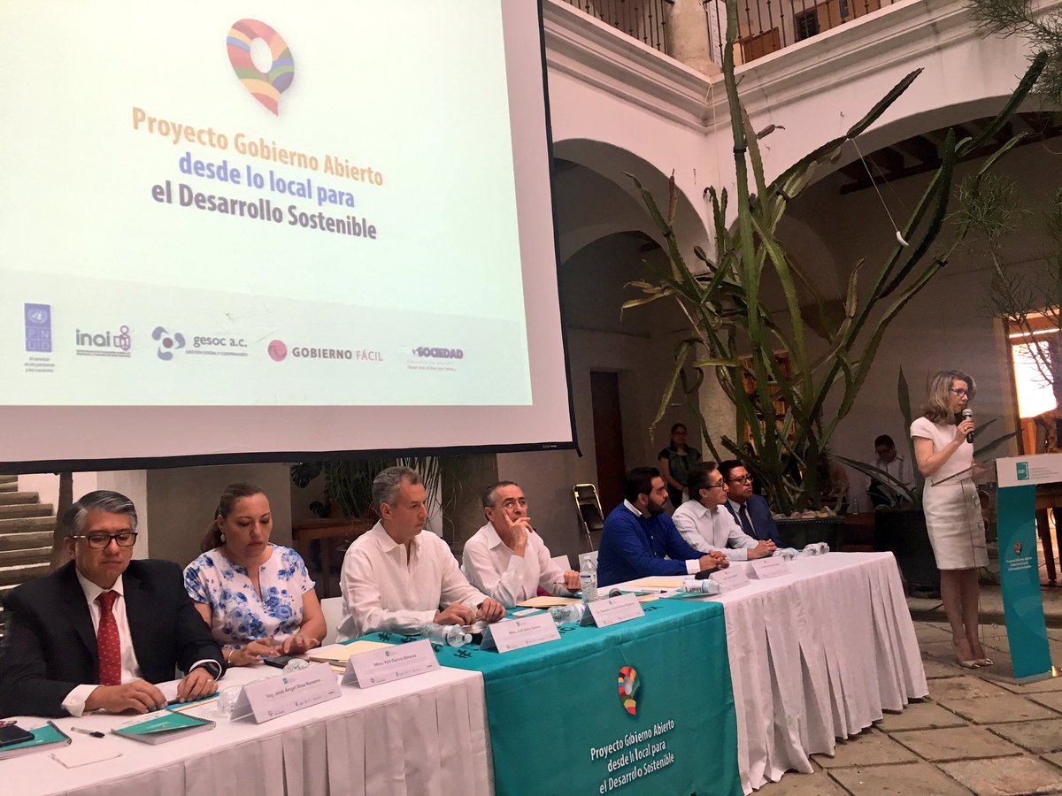 Presentación en Oaxaca del Programa de Formación de Agentes Locales de Cambio en Gobierno Abierto y Desarrollo Sostenible